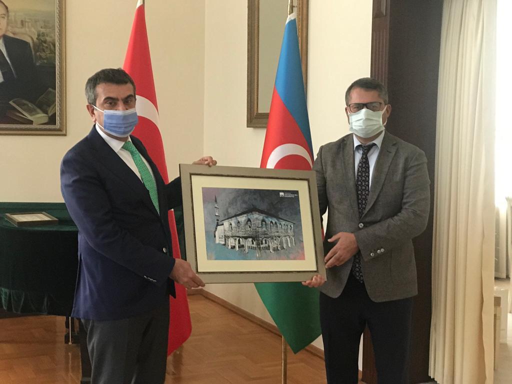 Rektör Tekin’den  Azerbaycan Büyükelçisi İbrahim’e ziyaret