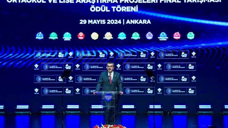 Bakan Tekin, Tübitak’ın Lise Ve Ortaokul Öğrencileri Araştırma Projeleri Yarışmaları Ödül Törenine Katıldı