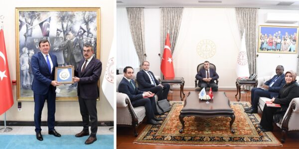 Bakan Tekin, Sırbistan Ankara Büyükelçisi Jovanovic ile BM Mukim Koordinatörü Ahonsi’yi Kabul Etti