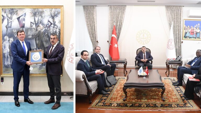 Bakan Tekin, Sırbistan Ankara Büyükelçisi Jovanovic ile BM Mukim Koordinatörü Ahonsi’yi Kabul Etti