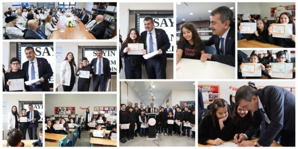 Bakan Tekin, Öğrencilerin Karne Sevincine Ortak Oldu