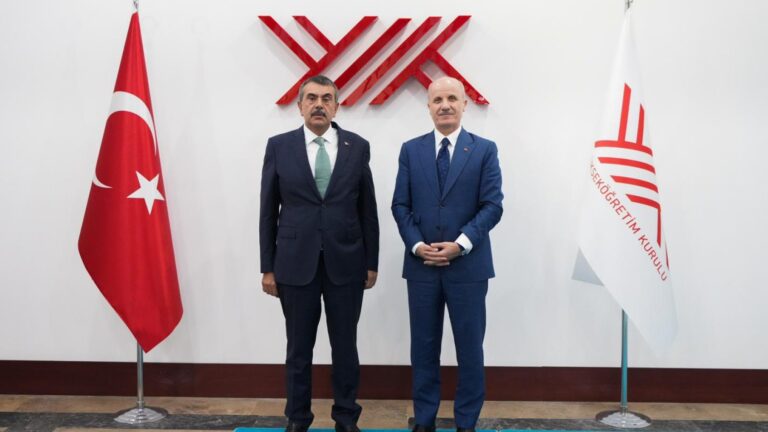 Bakan Tekin’den YÖK Başkanı Özvar’a Ziyaret