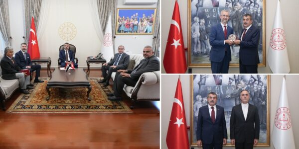 Bakan Tekin; Irak, İran ve Ukrayna Büyükelçilerini Kabul Etti
