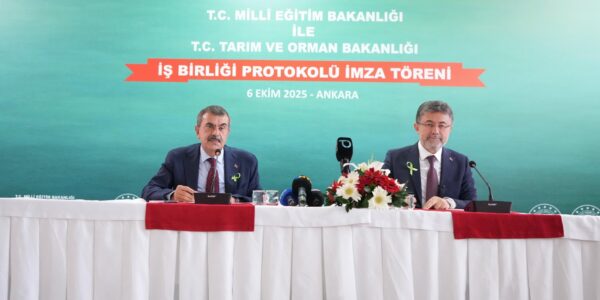 Millî Eğitim ile Tarım ve Orman Bakanlıkları Arasında İş Birliği “Çatı Protokolü” İmzalandı