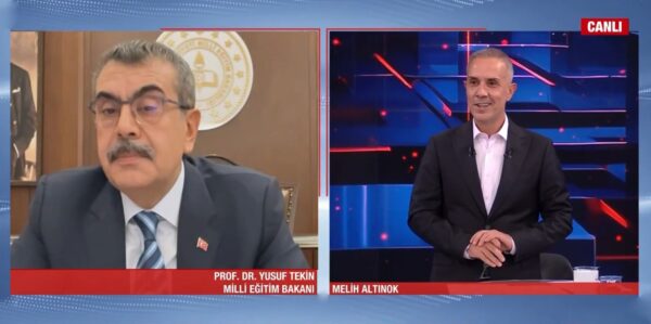 Bakan Tekin, A Haber Canlı Yayınında Soruları Yanıtladı