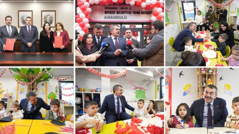 Bakan Tekin’den Sevgi Bahçesi ve Güneş Çiçekleri Anaokullarına Ziyaret