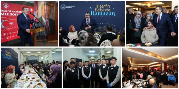 Bakan Tekin, Erzurum’da “Şehit ve Gazi Aileleriyle İftar Programı”na Katıldı