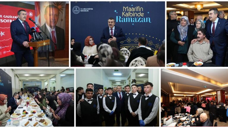 Bakan Tekin, Erzurum’da “Şehit ve Gazi Aileleriyle İftar Programı”na Katıldı