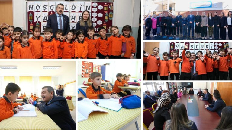 Bakan Tekin, Artvin’de Çoruh İlkokulunu Ziyaret Etti