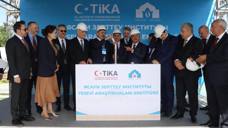 Kazakistan’da Yesevi Araştırmaları Enstitüsü Binasının Temeli Atıldı