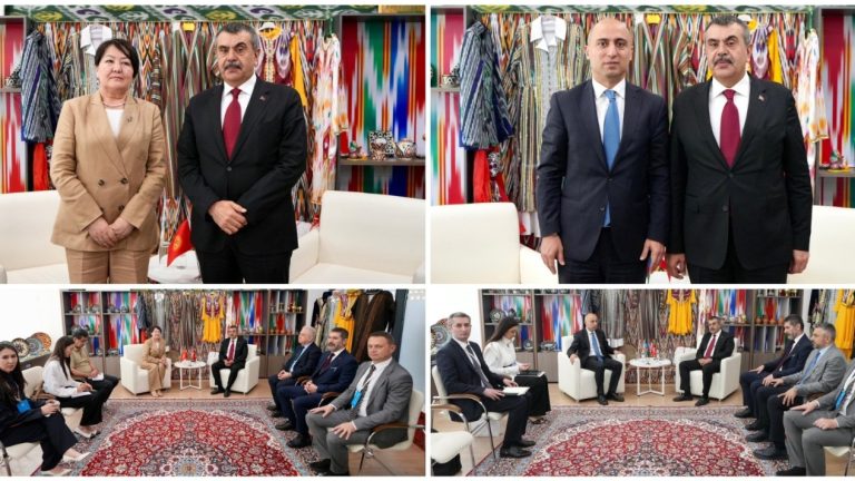 Bakan Tekin, Kırgızistan ve Azerbaycan Eğitim Bakanları ile Görüştü