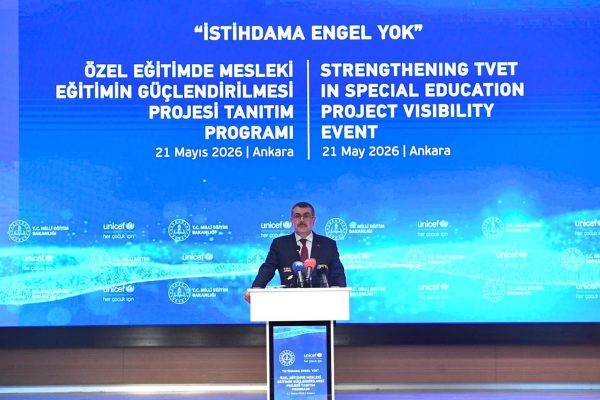 Bakan Tekin, “Özel Eğitimde Mesleki Eğitimin Güçlendirilmesi Projesi” Tanıtım Programı’na Katıldı
