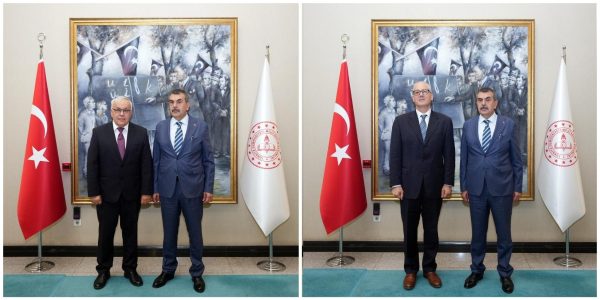 Bakan Tekin, Rusya ve Mısır Büyükelçilerini Kabul Etti