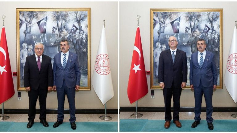 Bakan Tekin, Rusya ve Mısır Büyükelçilerini Kabul Etti