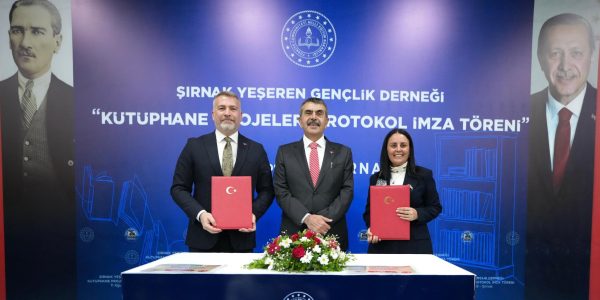 Bakan Tekin, “Şırnak Yeşeren Gençlik Derneği Kütüphane Projeleri Protokol İmza Töreni”ne Katıldı