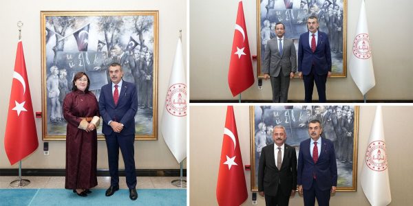 Bakan Tekin, Kuveyt ve Moğolistan Büyükelçileri ile Türksoy Genel Sekreter Yardımcısını Kabul Etti