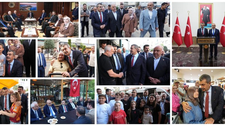 Bakan Tekin, Giresun’da Temaslarda Bulundu